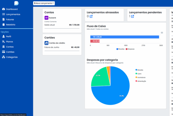 Dinblu Finanças App